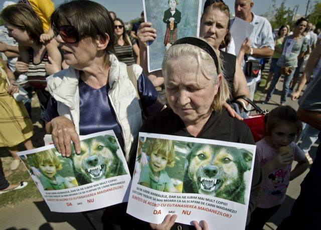 Στους δρόμους οι Ρουμάνοι, ζητούν ευθανασία στους αδέσποτους σκύλους